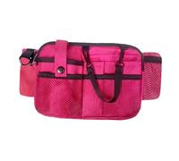 Baoblaze Nurse Fanny Pack, Pockets Nurse Tool Belt Pouch Nursing Bags for Work Supplies, Multi Compartment Nurse Waist Organiser Belt, Rose Red