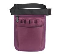Baoblaze Nurse Organizer Belt Multi Compartment Nurse Fanny Pack Nylon Vet Nurse Pocket Pouch Utility Waist Tool Organiser Nursing Bag for Nurse Supplies Stethoscopes, Bandage Scissors (Purple)