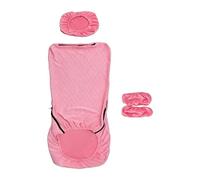 Baoblaze Office Chair Cover Set Desk Computer Chair Slipcovers,Stretch,Comfortable,with Headrest, Armrest Cover, Washable for Home, Princess Pink