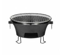 Baoblaze Outdoor Portable Burner Grill Heater Brazier Cast Iron Construction For Tea Boiling Slow Roasting Nuts Fruits Authentic Tea Burner Experience Backyard, 27CM, Stove With Net