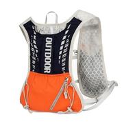 Baoblaze Outdoor Running Vest Trail Backpack Sports Vest Reflective Strips Polyester Lightweight Storage Control suitable for charity runs hill running twilight jogs weekend , Blue-orange
