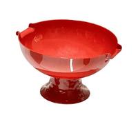 Baoblaze Pedestal Fruit Bowl Food Snack Storage Tray Creative Decor High Footed Fruit Serving Bowl for Table Wedding Housewarming Gift, Red