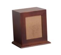 Baoblaze Pet Memory Urn Cinerary Casket Solid Wood Odourless with Photo Frame Memorial Case Ashes Holder for Memorial Gifts Pet-keeper, Brown
