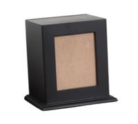 Baoblaze Pet Memory Urn Cinerary Casket Solid Wood Odourless with Photo Frame Memorial Case Ashes Holder for Memorial Gifts Pet-keeper, Black