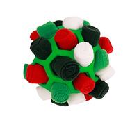 Baoblaze Pet Snuffe Ball Toy Dog Snuffe Mat Dog Foraging Snuffle Ball Dog Treat Dispenser Toy Interactive Dog Ball Toys Dog Puzzle Slow Feeder Ball for Small Medium Dog IQ Training (Christmas Green)