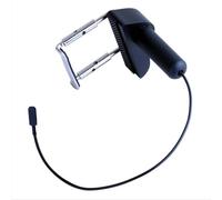 Baoblaze Piezo Contact Pickup Portable Professional Audio Jack Piezo Transducer Pickup for Harp Electric Guitars Bass Mandolin (Black)