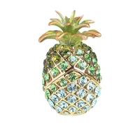 Baoblaze Pineapple Trinket Box Pineapple Decorative Box Decor Gorgeous Unique Gift Jewelry Case Enameled Jewelry Box for Pendant Rings, Green