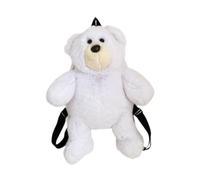 Baoblaze Plush Bear Backpack Stylish Casual Animal Backpack for Teens Adults Boys College, White