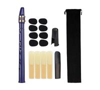 Baoblaze Pocket Saxophone with Mouthpiece Reeds Carrying Bag Portable Saxophone Woodwind Instrument for Beginner Amateurs Professional, Blue