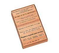 Baoblaze Positive Quotes Wood Stamp Set Handmade Stationery Stamping Decorative for Cardmaking Letter Card Making Journal Art Projects, Style B