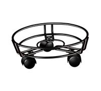 Baoblaze Pot Caddy Rolling Plant Stand Movable Home Planter Trolley with Lockable Wheel for Patio Potted Plants Large Pots Moving Vase, 27.5cmx9.5cm