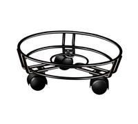 Baoblaze Pot Caddy Rolling Plant Stand Movable Home Planter Trolley with Lockable Wheel for Patio Potted Plants Large Pots Moving Vase, 32cmx9.5cm