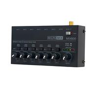 Baoblaze Professional Audio Mixer DC 5V Stage Mixer Extension Mini 6 Channel Stereo Line Mixer for Bass Computer Small Microphones Smartphone