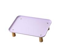 Baoblaze Raised Pet Feeder Stand Cat Bowl Stand Anti Slip Comfort Washable Elevated Holder Pet Food Dispenser Shelf for Cats and Dogs, Purple