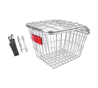 Baoblaze Rear Bike Basket Cargo Rack Heavy Duty Iron Bike Wire Basket Basket for Foldable Bikes Riding Camping Luggage