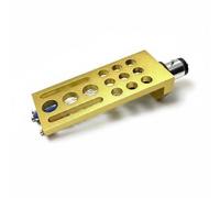 Baoblaze Record Player Mount Turntable Headshell Holder Aluminum Tonearm Connector Phono Mount Suitable for Audio Enthusiasts, Gold