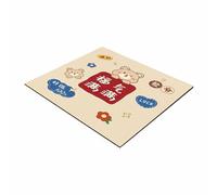 Baoblaze Refrigerator Dust Cover appliance protector fridge diatom mud quick absorb cartoon decor suitable for workspace organization, Full Of Fortune, 40 60cm Diatomaceous Earth