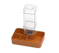 Baoblaze Reptile Feeder Water Dish Feeding Station Multifunctional Automatic Water Dispenser Reptile Waterer for Snake Tortoise Turtle, Khaki Small