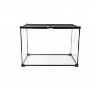 Baoblaze Reptile Terrarium Pull-Out Mesh Glass Enclosure Tank Stackable Structure Viewing Suitable for Family Room Herpetology Study Reptile Raising Pet Nurturing, 50x30x35cm