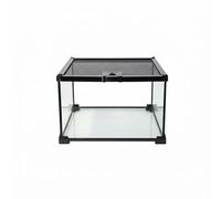 Baoblaze Reptile Terrarium Pull-Out Mesh Glass Enclosure Tank Stackable Structure Viewing Suitable for Family Room Herpetology Study Reptile Raising Pet Nurturing, 30x30x20cm