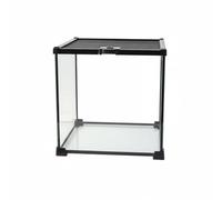 Baoblaze Reptile Terrarium Pull-Out Mesh Glass Enclosure Tank Stackable Structure Viewing Suitable for Family Room Herpetology Study Reptile Raising Pet Nurturing, 30x30x30cm