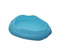 Baoblaze Reptile Water Dish Drinking Tray Shallow Corner Feeding Dish Terrarium Decor for Frog Turtle Leopard Gecko Lizard Hermit Crab, Blue