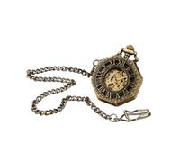Baoblaze Roman Numerals Scales,Vintage Pocket Watch,Gift,Hanging on The Clothes Fashion Accessory for Birthday Boys Anniversary Family, Brown