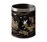 Baoblaze Round Trash Can Trash Bin Dustbin Paper Basket Reusable Versatile Waste Bin Rubbish Bin for Kitchen Laundry Room Home Bedroom, Silver