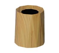 Baoblaze Round Trash Can Trash Bin Nordic Dustbin Versatile Garbage Container Waste Bin for Living Room Office Toilet Kitchen Bathroom, Wood Color