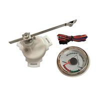 Baoblaze Rudder Angle Indicator Rudder Angle 0-190ohm 52mm with White 316L