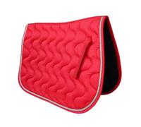 Baoblaze Saddle Pad Shock Absorption Sports Breathable Padding Seat Cushion Jumping for Training and Competition, Red