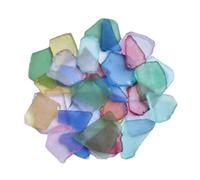 Baoblaze Sea Glass Tumbled Jewelry Making 500G DIY Crafts Flat Vase Filler and Aquarium Ornament DIY Craft for Beach Wedding Fish Tank, 2cm to 5cm