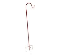 Baoblaze Shepherds Hook Garden Hanging Stake Easy to Install 5 Prong Base Garden Planter Hook for Porch Deck Wind Chimes Lawn Planters, 160cm height