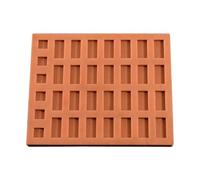 Baoblaze Silicone Building Brick Model DIY Making Tool Dollhouse Mini Scene Concrete Easy to Demould Architectural Scene Modeling, 34 Bricks
