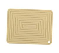 Baoblaze Silicone Dish Drying Mat Heat Resistant Waterproof Dish & Utensil Draining Board Sink Cover, yellow