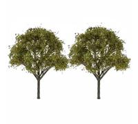 Baoblaze Simulation Tree Model Miniature Branch Artificial Foliage Realistic Detailing suitable for train layouts diorama scenes architectural models micro landscapes, Withered Yellow, 14.5CM