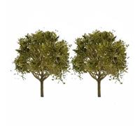 Baoblaze Simulation Tree Model Miniature Branch Artificial Foliage Realistic Detailing suitable for train layouts diorama scenes architectural models micro landscapes, Withered Yellow, 10CM