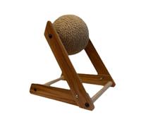 Baoblaze Sisal Scratcher Ball Cat Scratcher Toy,Wear Resistant,Wood Grinding Claw Toys Interactive Pet Toy for Small Medium Large Cats, L Shape
