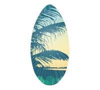 Baoblaze Skimboard 41 inch High Gloss Coat Water Sports Lightweight Supplies Wooden Skim Board Small Surfboard for Teenagers Beginners, F