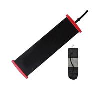 Baoblaze Sliding Mat Glide Plate Balance Mat with Shoe Booties Ice Hockey for Skiing Sports Working Out Cardio, black