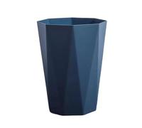 Baoblaze Small Trash Can for Home, Round Waste Basket No Lid, Simple Modern Rubbish Bin for Living Room, Kitchen, Bathroom, Dorm, Easy to Clean Garbage Bin with Smooth Edge, blue