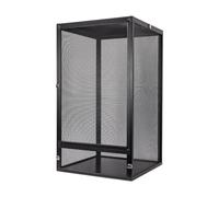Baoblaze Snake Alumuninum Screen Cage Reptile Terrarium Container Portable 360° Observation Case Chameleons Housing Crested Gecko Tank, 45x45x80cm