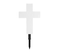 Baoblaze Solar Lighted Cross Grave Prayer Lamp Easter Bible Solar Cemetery Illuminated Light for Home Decor Yard Christening Day