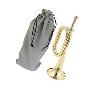 Baoblaze Solid Copper and Brass Bugle Blowing Bugle Musical Instrument with Mouthpiece Cavalry Trumpet Scout Bugle for Beginner Orchestra Kids, B