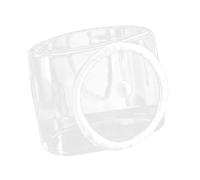 Baoblaze Space Capsule Cat Bed Feline Sleeping DEN Pet Supplies Transparent Cozy Breathable Cute Pet Bed Cat Bed for Kitty Cats Kitten, Square plush door