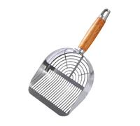 Baoblaze Stainless Steel Cats Litter Scoop Mesh Compact Portable Cleaning Tool Sifting Tool Mesh Scooper for Bunny Pets Rabbits, Strip Type