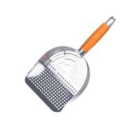 Baoblaze Stainless Steel Cats Litter Scoop Mesh Compact Portable Cleaning Tool Sifting Tool Mesh Scooper for Bunny Pets Rabbits, Hole Type