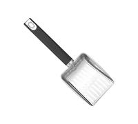 Baoblaze Stainless Steel Cats Litter Scooper Long Handle Fast Sifting Cleaning Tool Portable Fine Sand Litter Scooper for Litter Tray, Argent