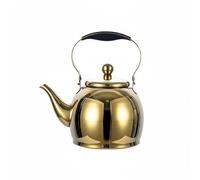 Baoblaze Stainless Teapot Infuser Pot Water Boiler Stovetop Jug with Spout and Secure Handle Suitable for Home Kitchens Restaurants teahouses Camp, Gold, 1.5L