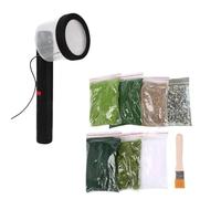 Baoblaze Static Grass Applicators Electrostatic Flocking Machine with Brush Decor Modeling Accessories Flock Static for Railroad Garden